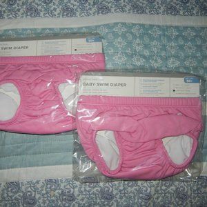 Pottery barn baby Swim Diaper TYR Pink  18 months